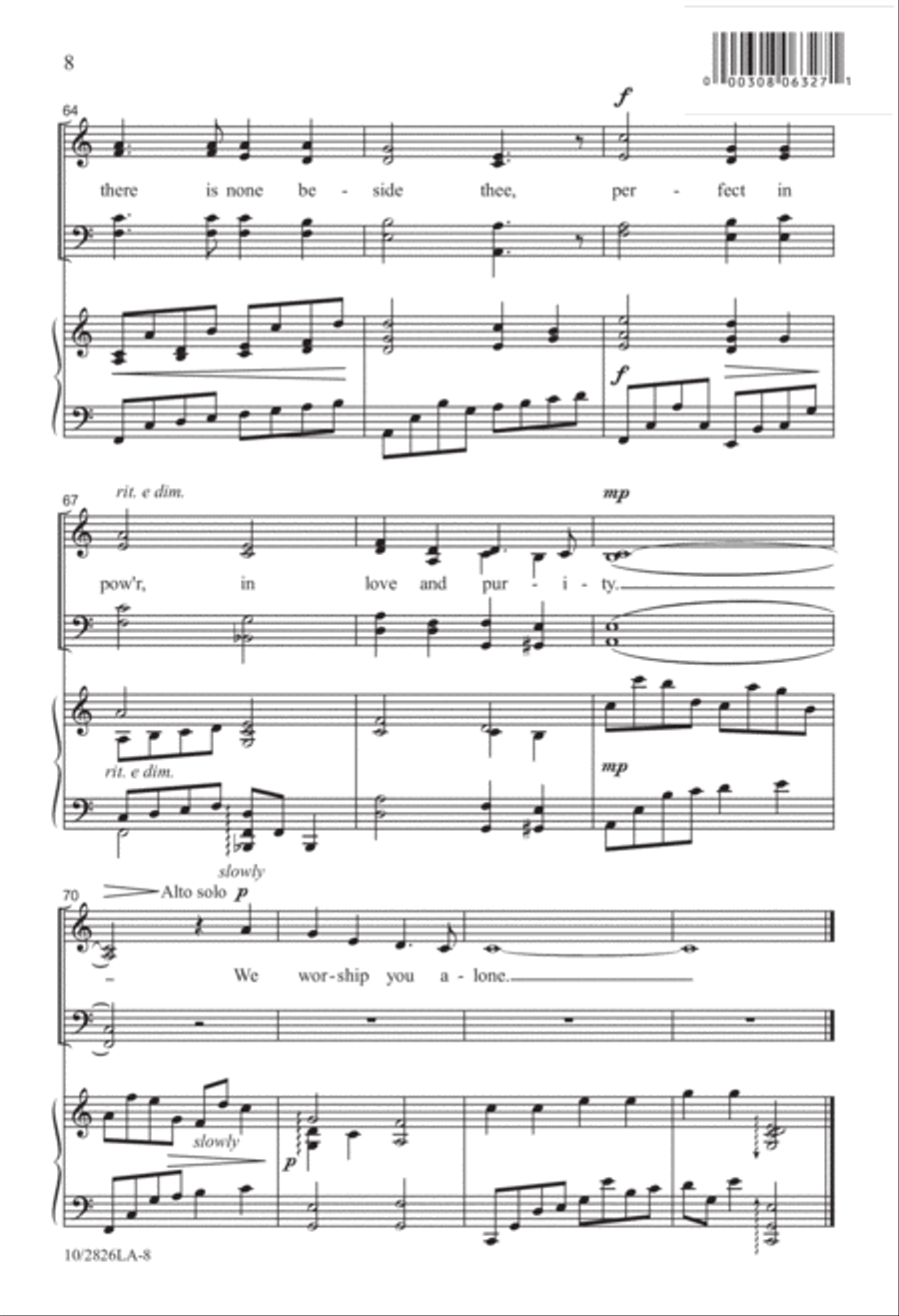 We Worship You Alone We Worship You Alone 4-Part scores gallery preview page 8