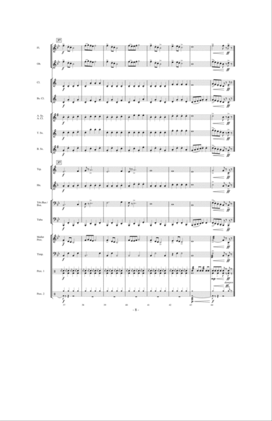 March Grandioso March Grandioso Concert Band scores gallery preview page 7
