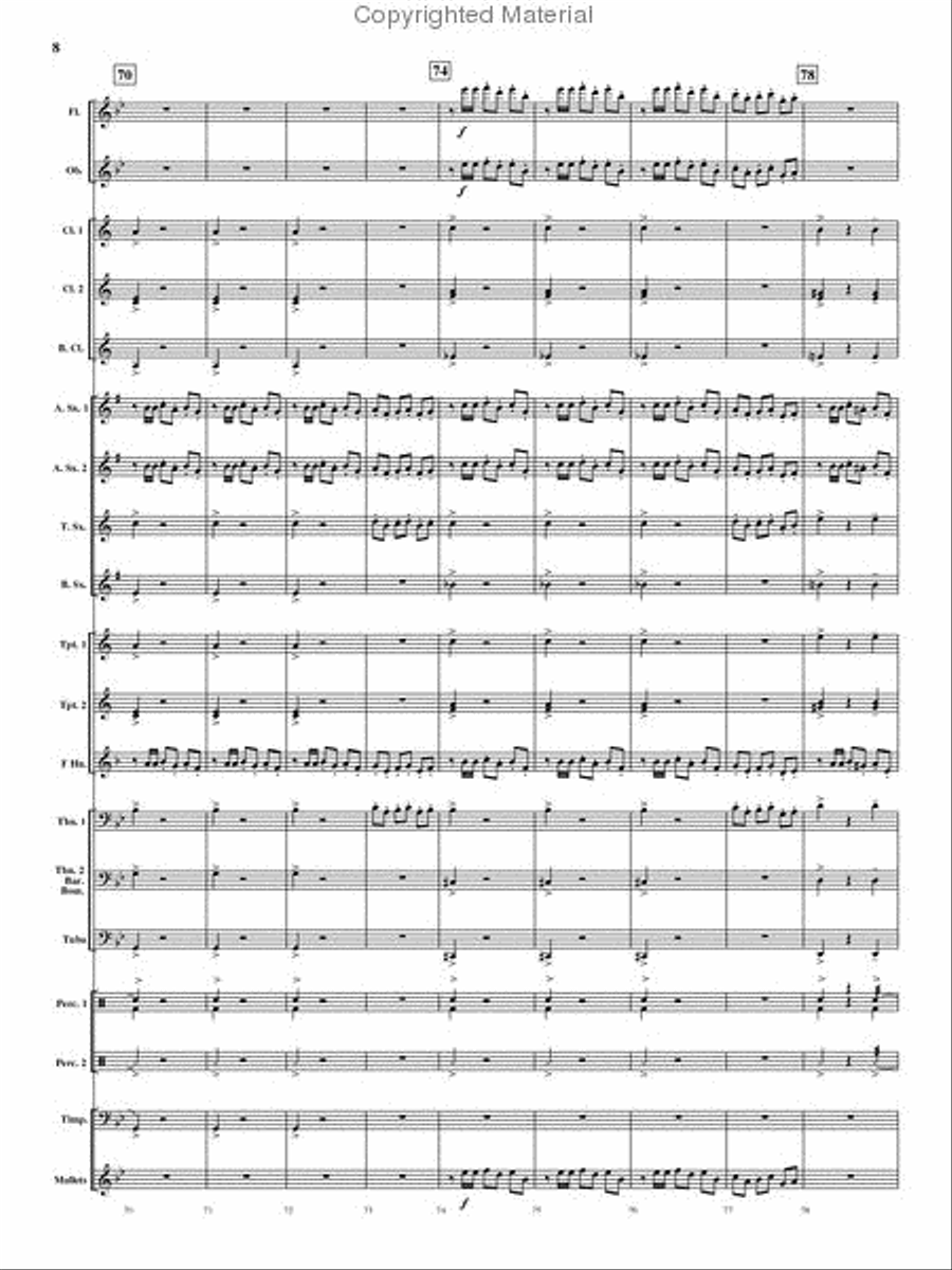 Viva Espania Concert Band scores gallery preview page 9