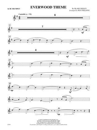 Everwood Theme: 1st B-flat Trumpet