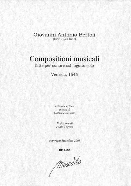 Composizioni musicali (Venezia, 1645)