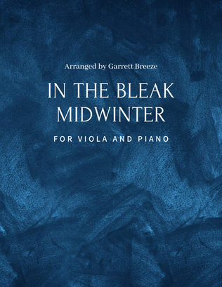 In the Bleak Midwinter (Solo Viola & Piano)
