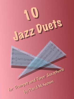 Book cover for 10 Jazz Duets for Trumpet and Tenor Saxophone