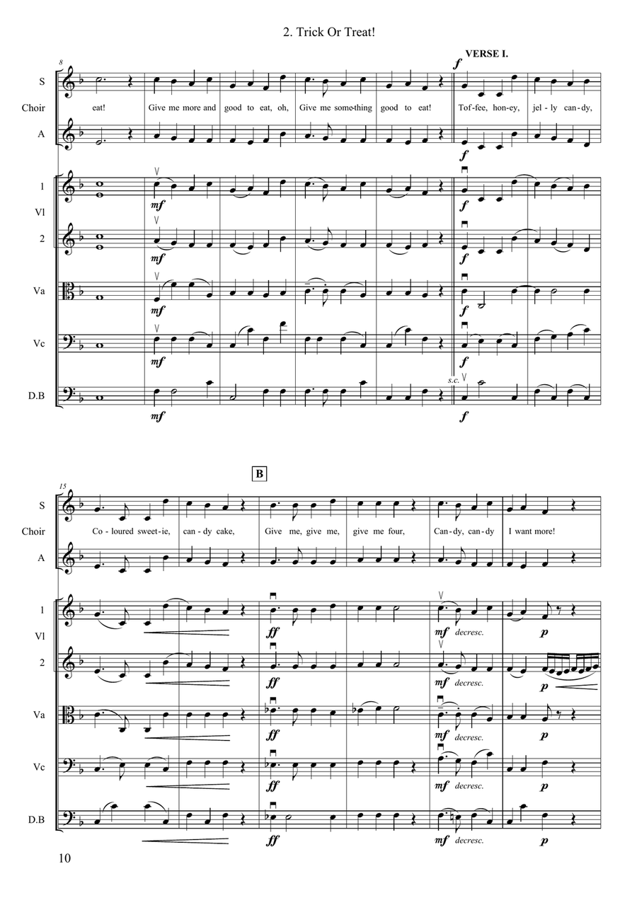 Trick Or Treat! Trick Or Treat! String Orchestra scores gallery preview page 2