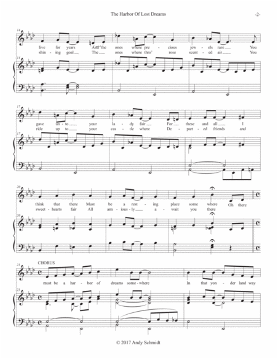 The Harbor Of Lost Dreams Voice scores gallery preview page 2