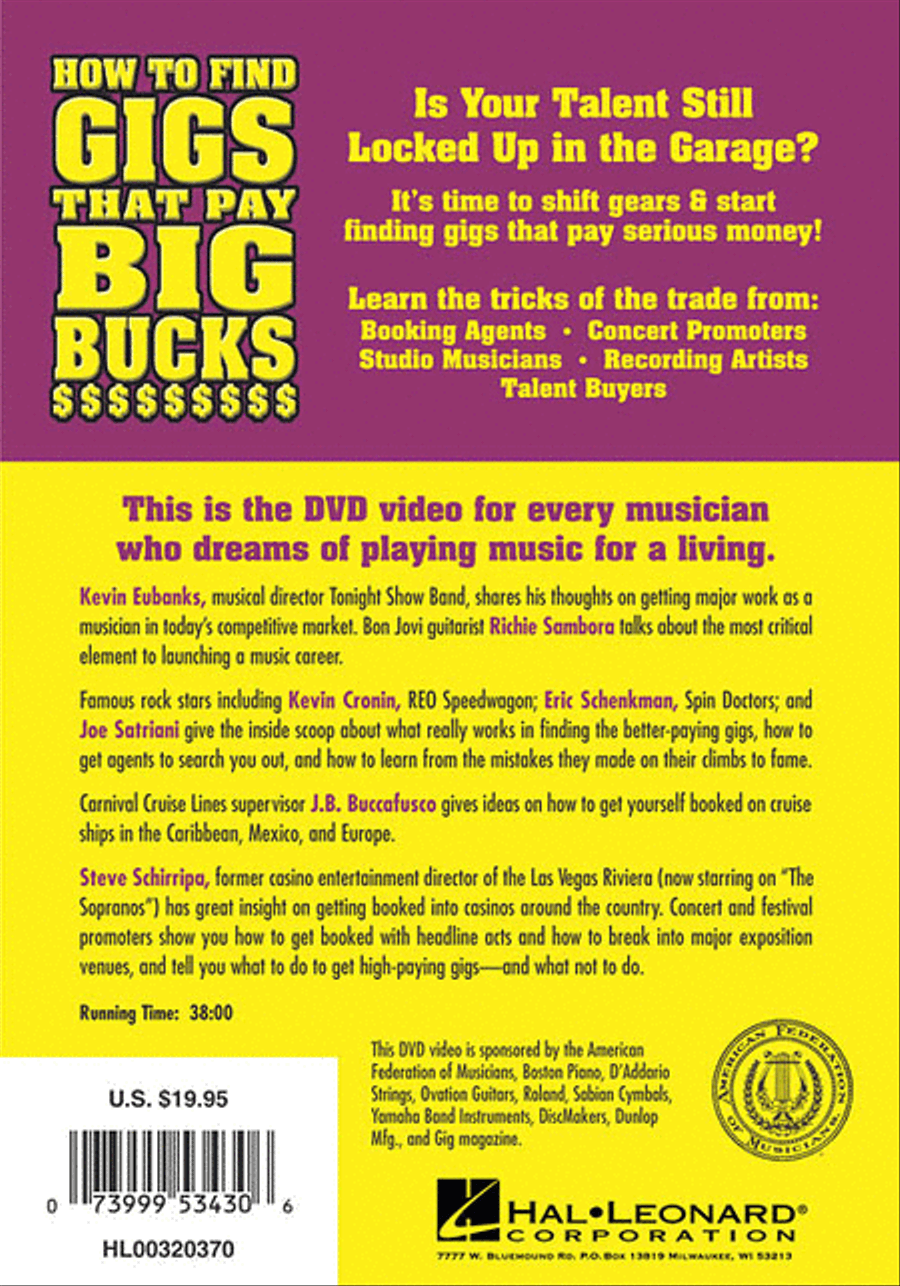 How to Find Gigs That Pay Big Bucks DVD scores gallery preview page 2