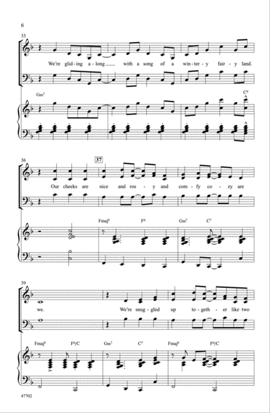 Sleigh Ride Choir scores gallery preview page 5