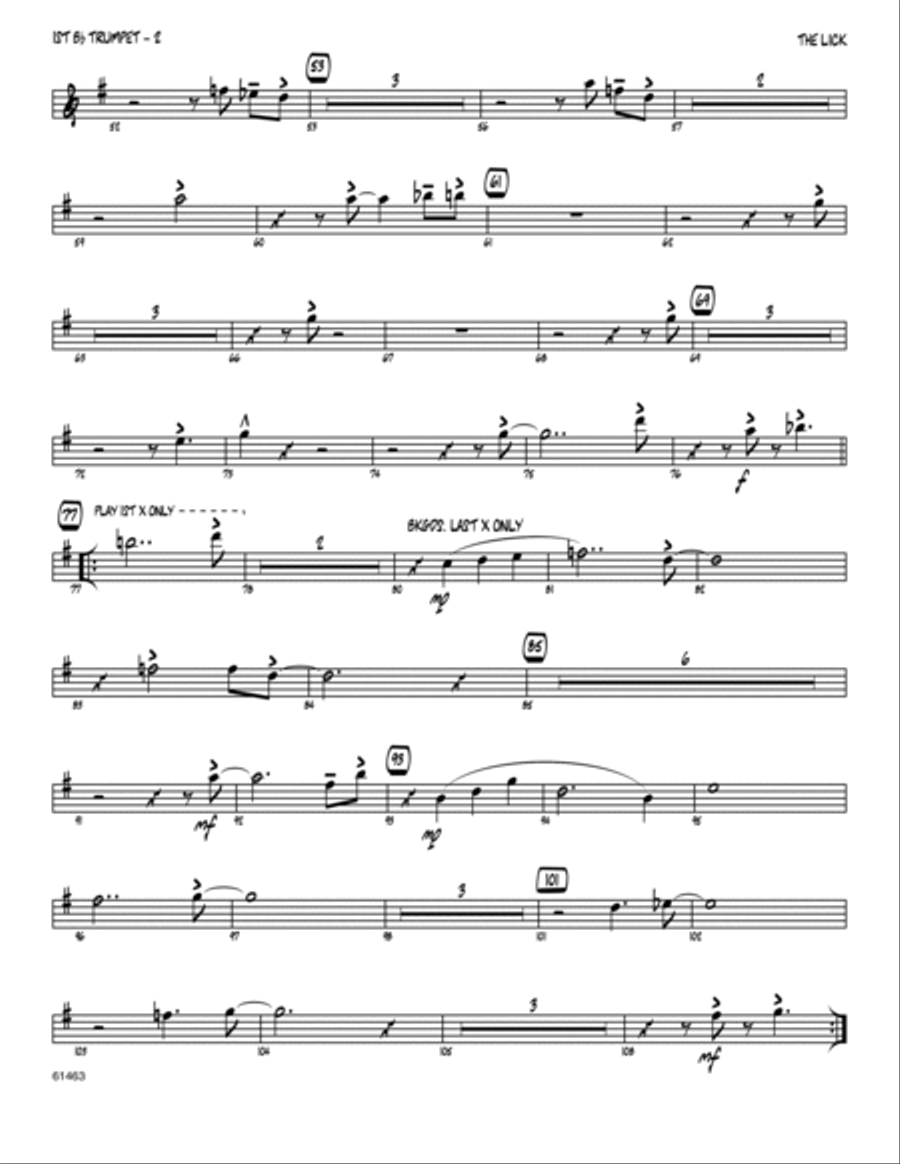 The lick hot sale trumpet