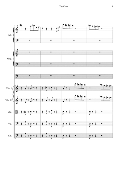 The Crow - Celesta, Organ and String Orchestra (Score and Set of Parts) image number null