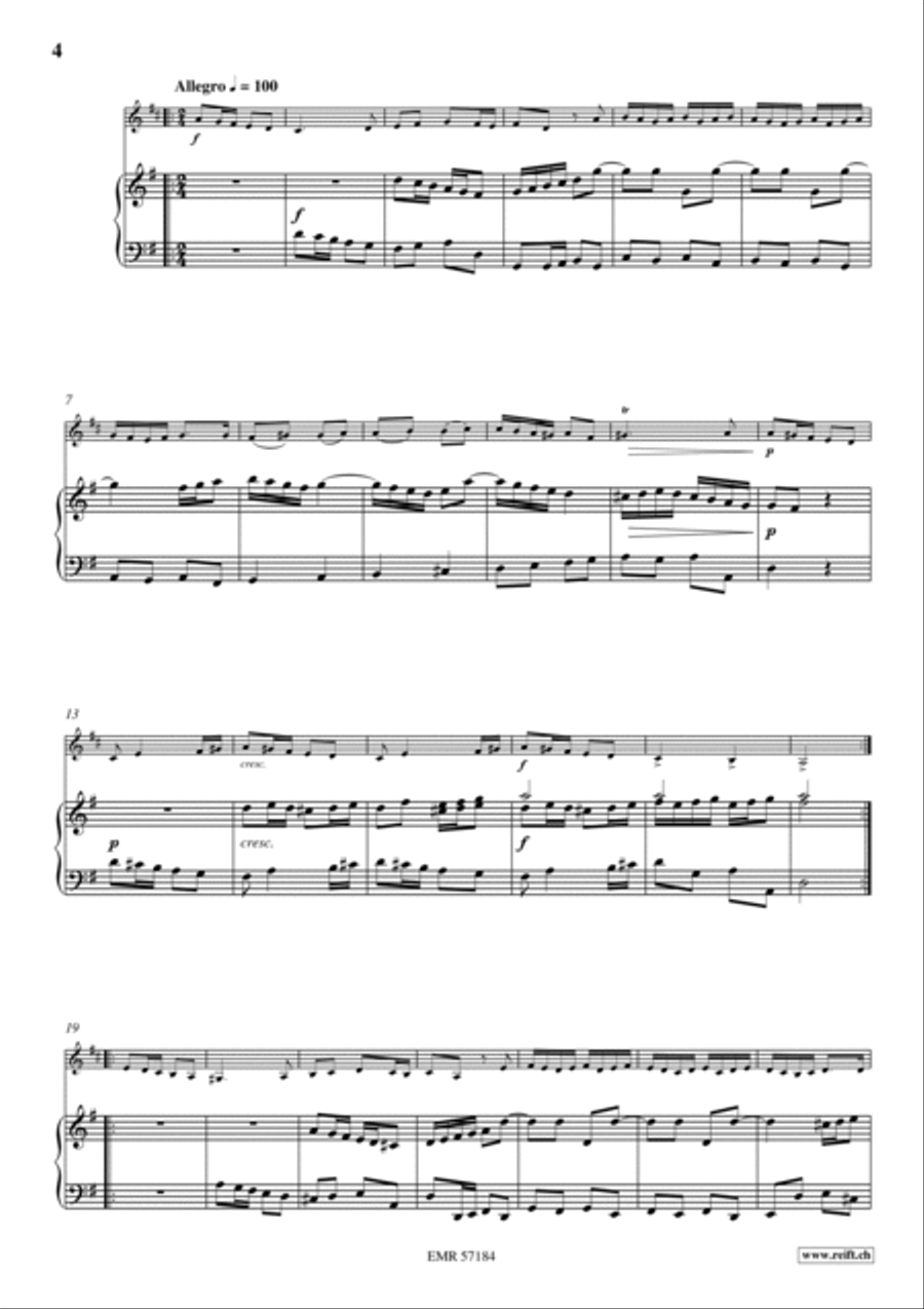 Sonata No. 6 Horn scores gallery preview page 5