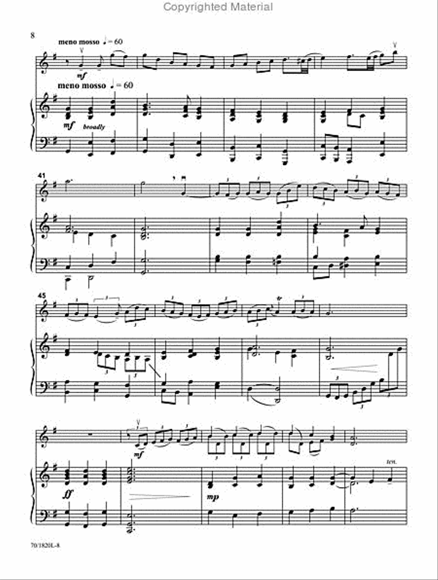 Praise Ye the Lord Violin Solo scores gallery preview page 4