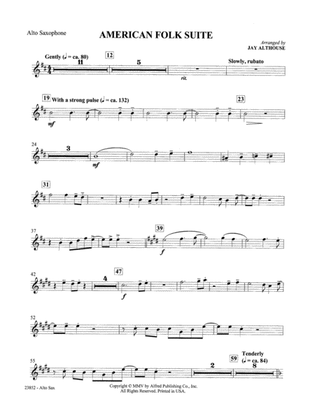 American Folk Suite: E-flat Alto Saxophone