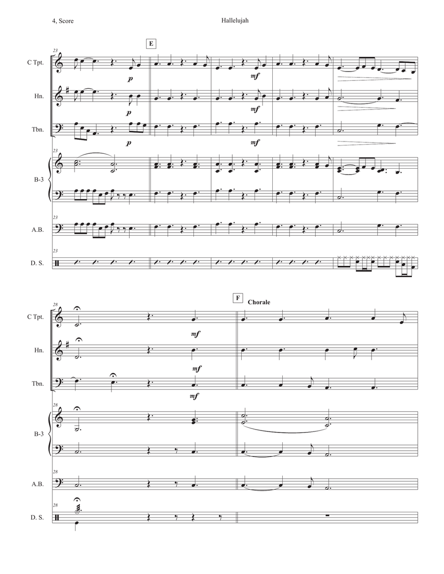 Hallelujah Hallelujah Sacred scores gallery preview page 4