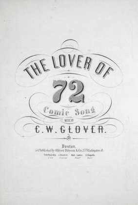The Lover of 72. Comic Song
