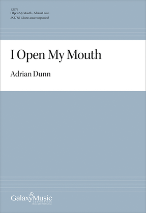 Book cover for I Open My Mouth