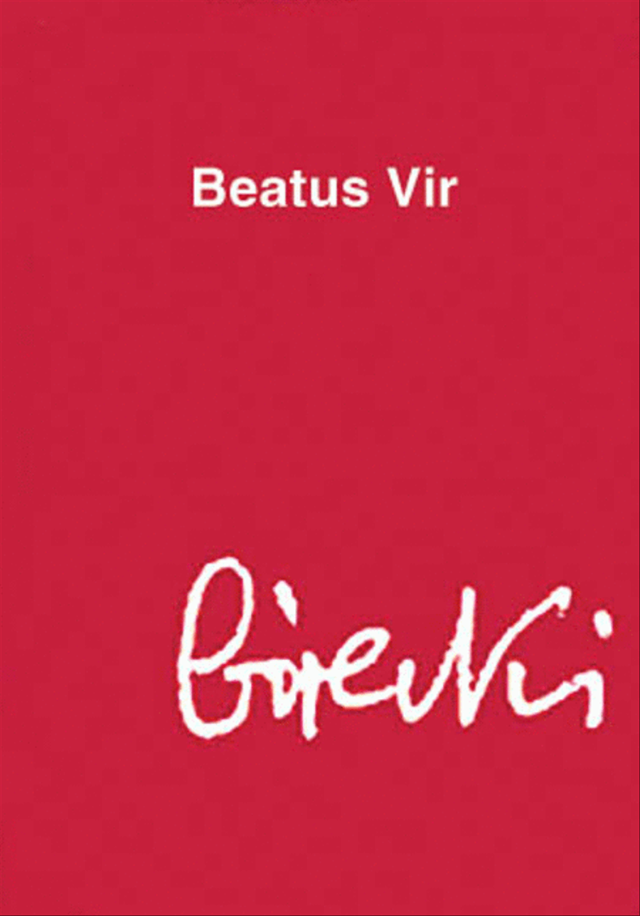Henryk Gorecki: Beatus Vir (Study Score) Orchestra scores gallery preview page 1