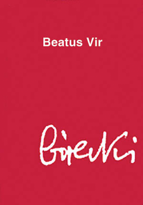 Book cover for Henryk Gorecki: Beatus Vir (Study Score)