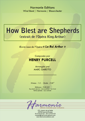 How Blest are Shepherds (from King Arthur) - for Concert Band