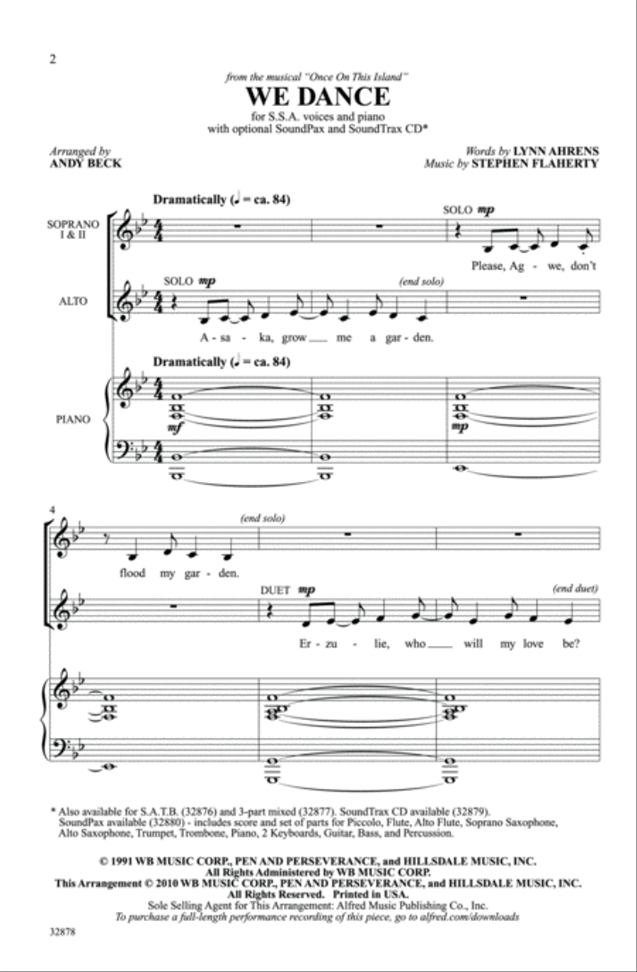 We Dance Choir scores gallery preview page 2
