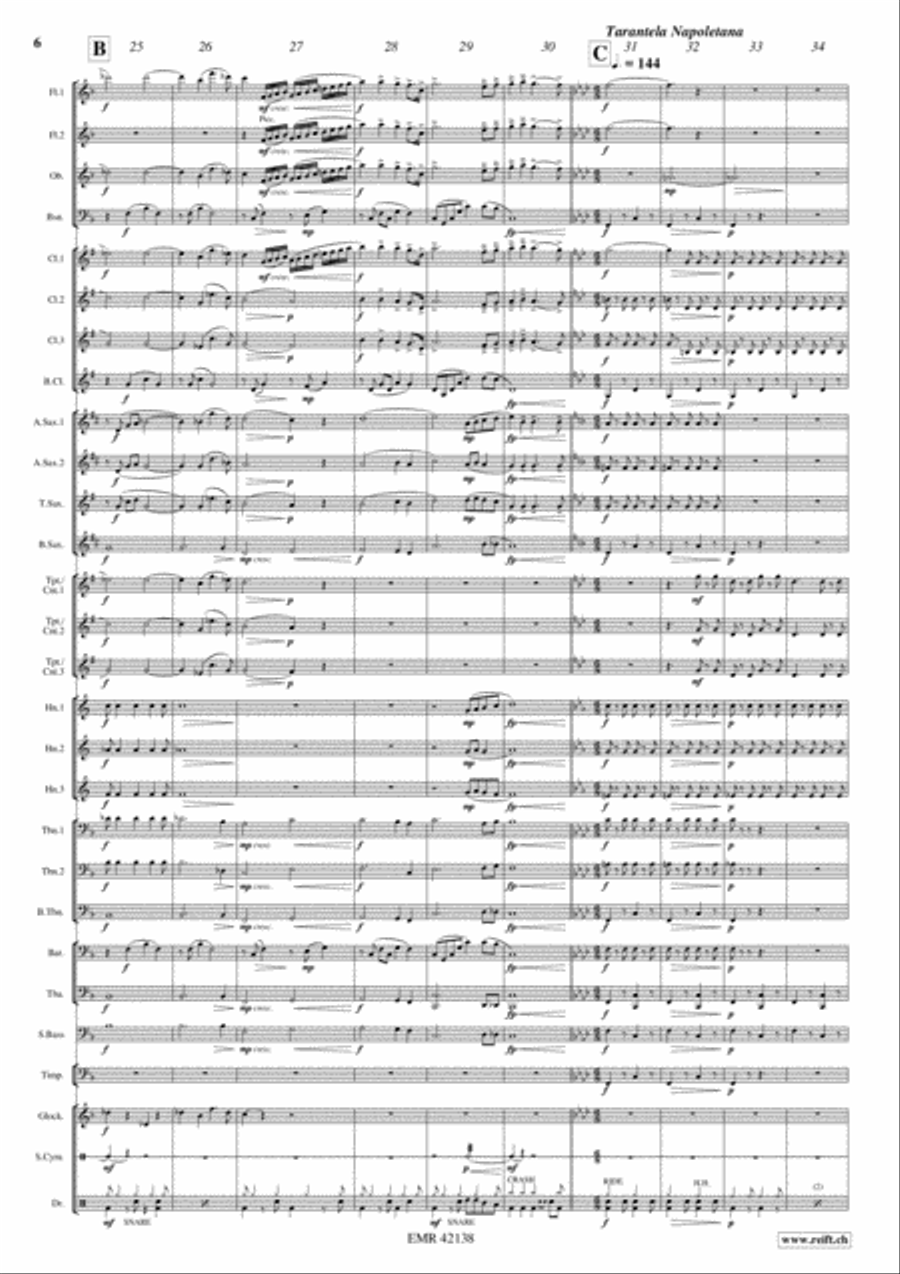 Greetings From Italy Concert Band scores gallery preview page 5