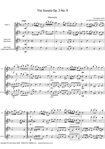 Trio Sonatas, Op 2 nos 9-12