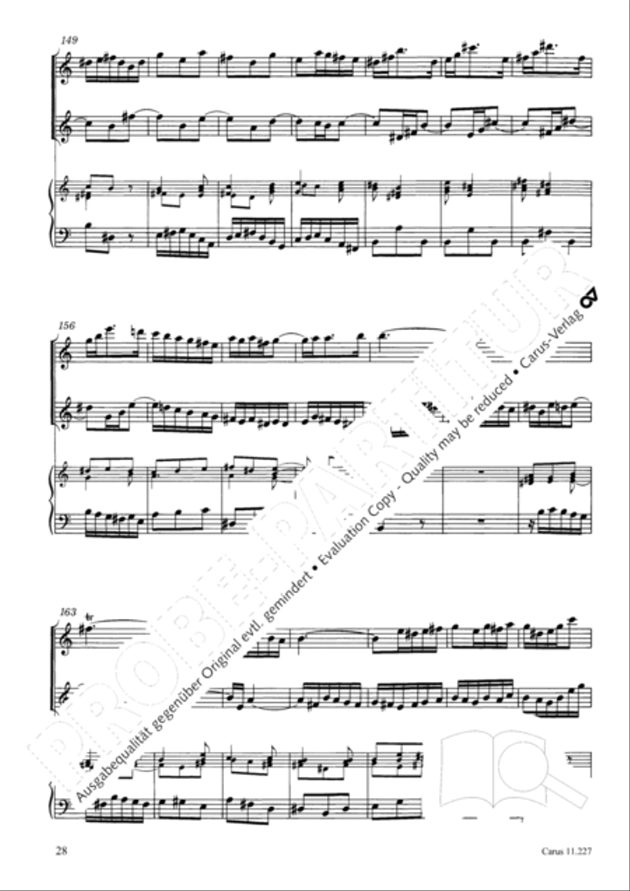 Concerto a tre in C Concerto a tre in C Recorder scores gallery preview page 29