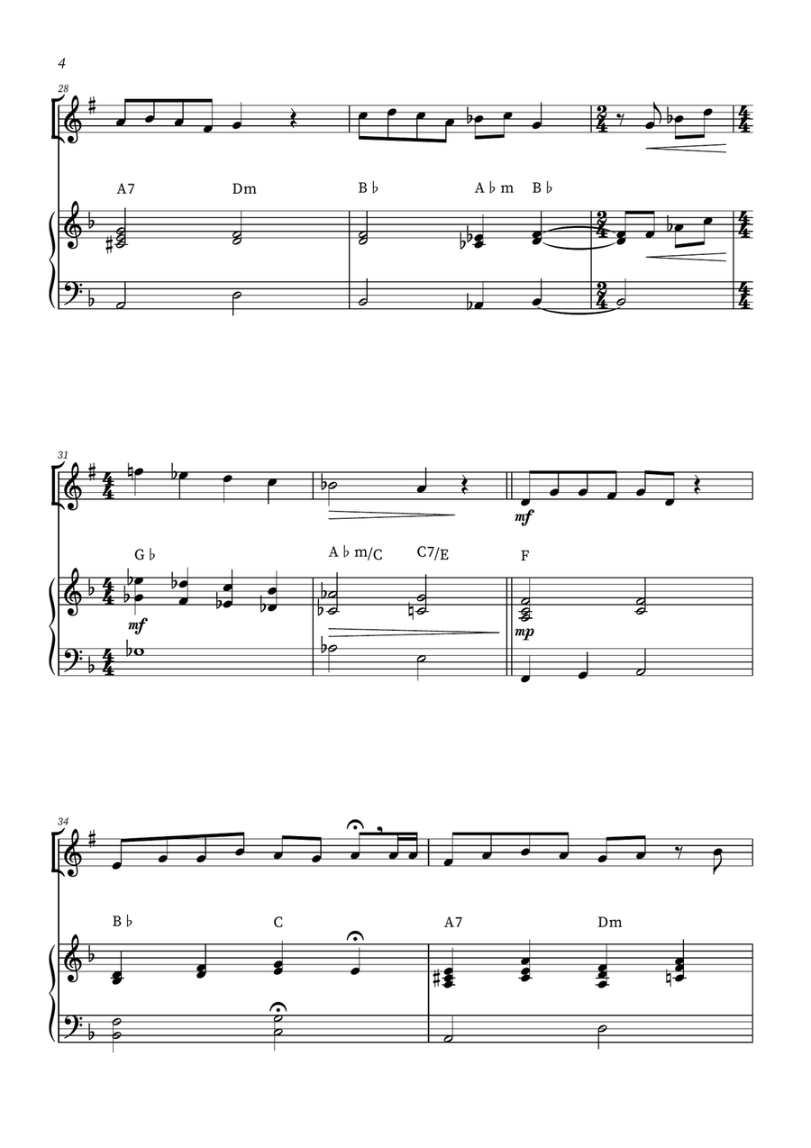 When She Loved Me B-Flat Clarinet scores gallery preview page 4