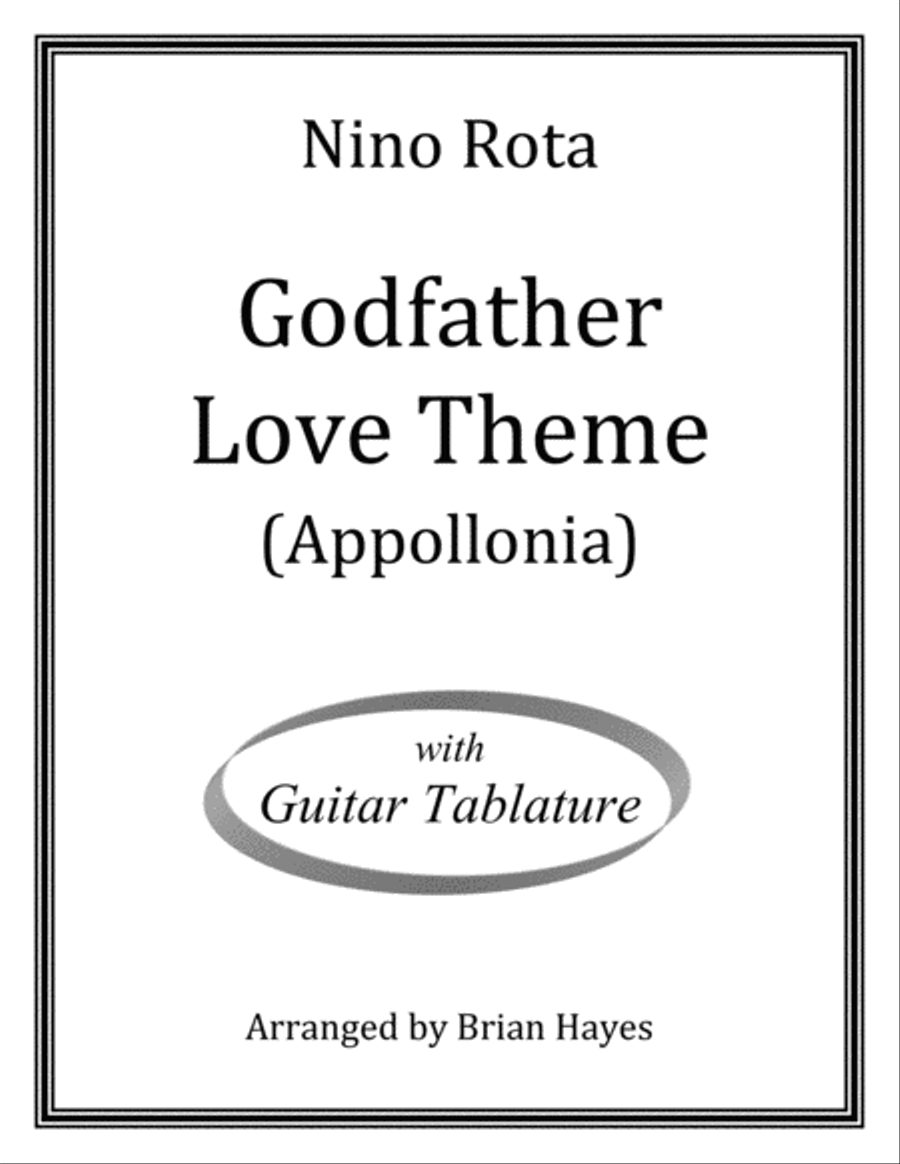The Godfather (love Theme) Guitar Tablature scores gallery preview page 1