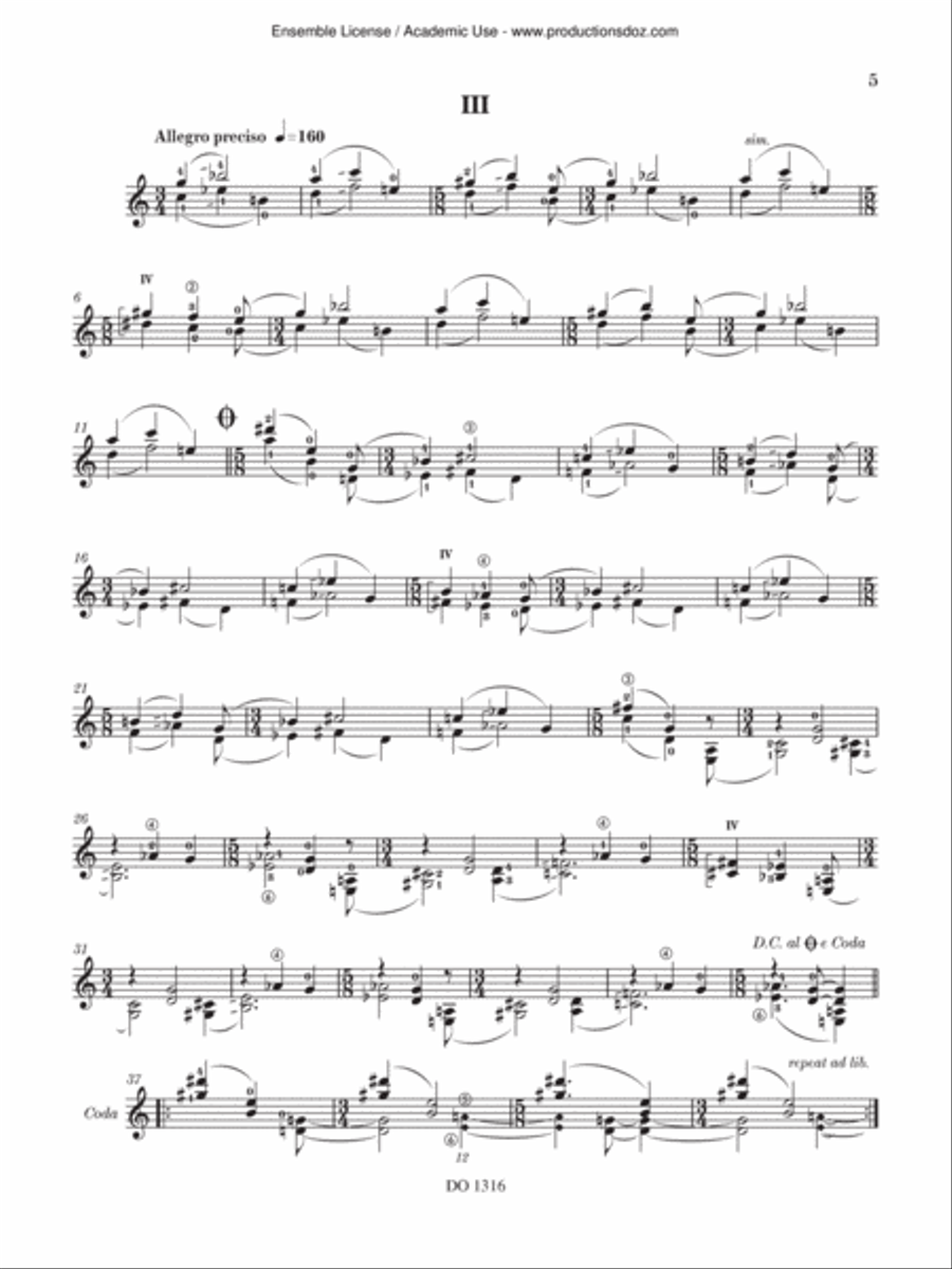 Warm up Classical Guitar scores gallery preview page 5