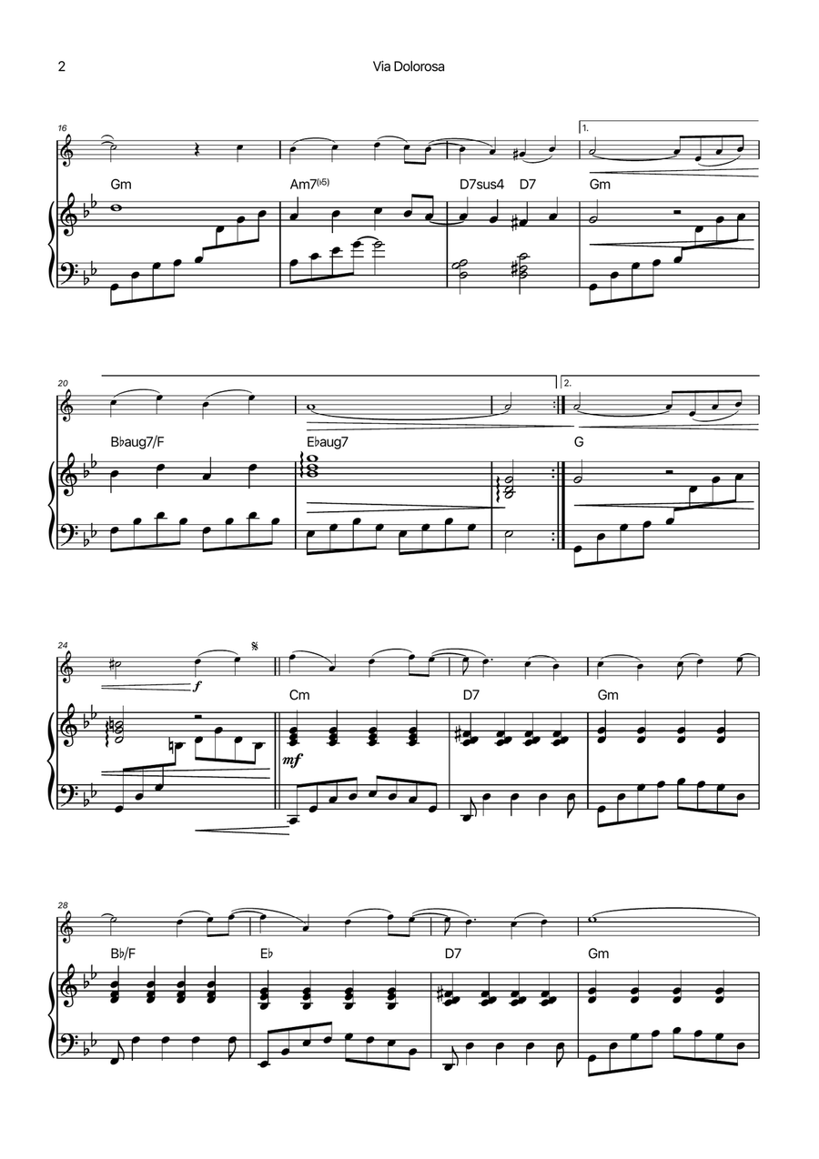 Via Dolorosa Chamber Music scores gallery preview page 2