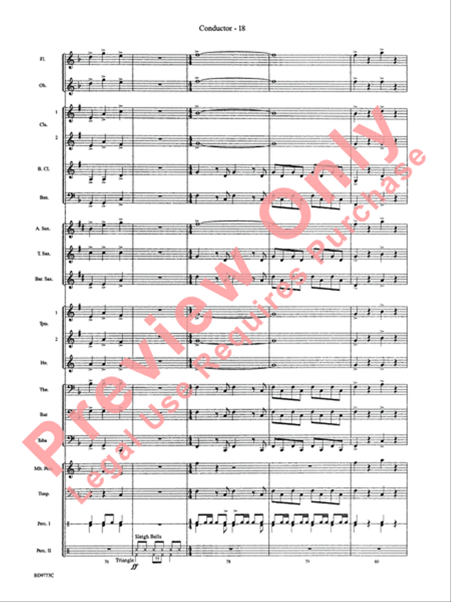 Eine Kleine Christmas Concert Band scores gallery preview page 20