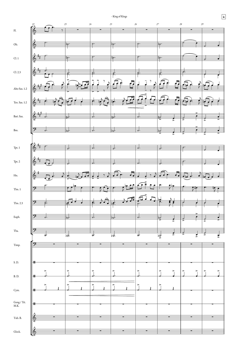 The Lord's Prayer Concert Band scores gallery preview page 4
