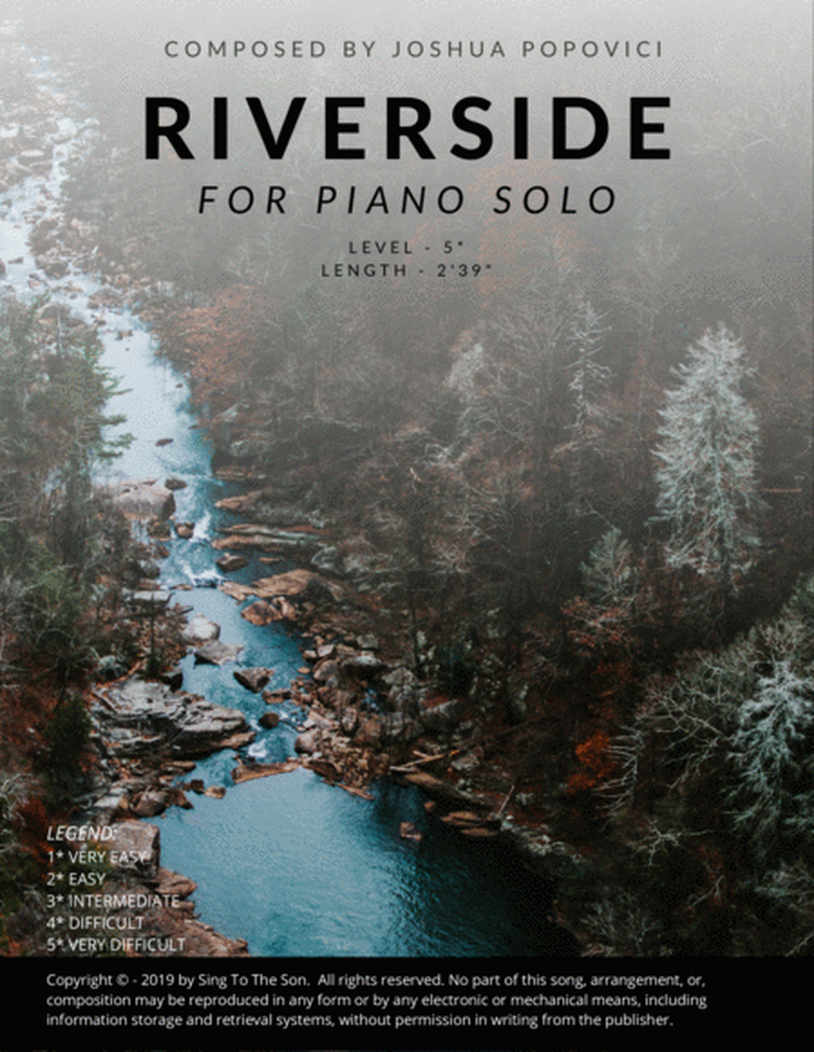 Riverside - Original Piano Solo - Challenging Contemporary Classical Composition image number null