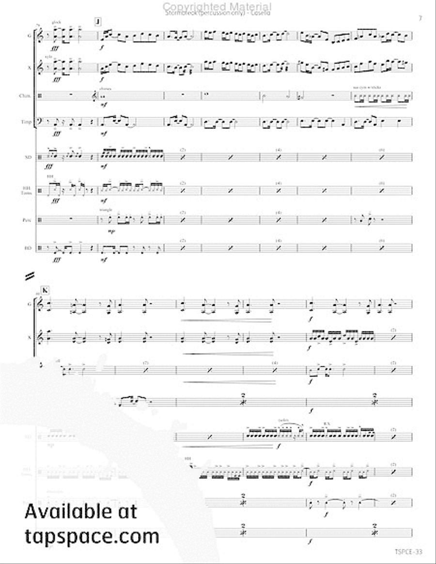 Stormbreak Percussion Ensemble scores gallery preview page 28