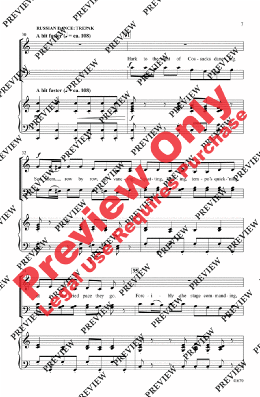 The Nutcracker . . . In About Three Minutes 4-Part scores gallery preview page 7