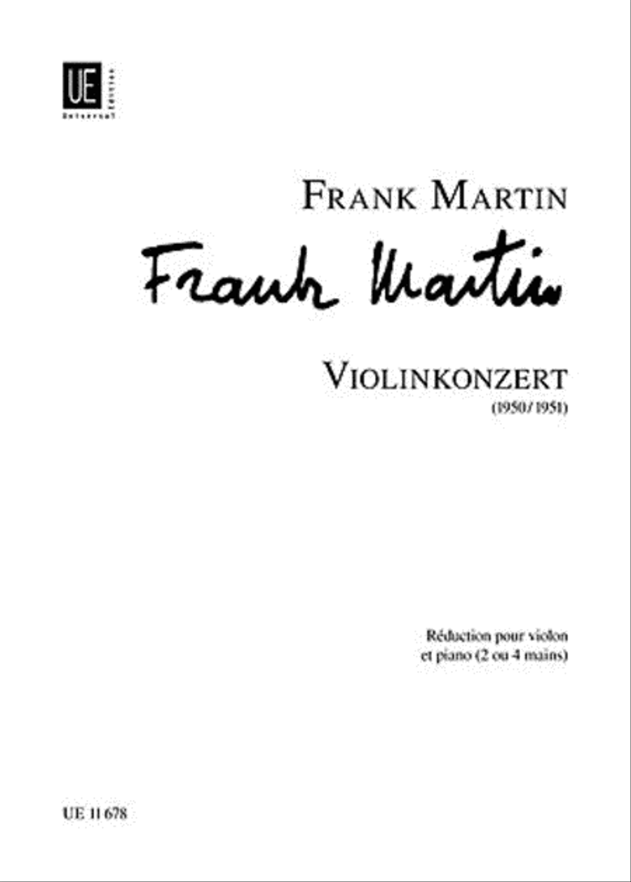 Violin Concerto, Vn/Pf Violin Solo scores gallery preview page 1