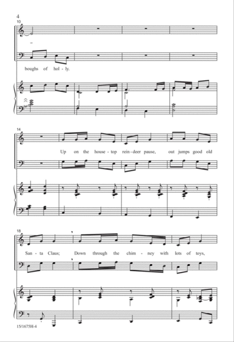 Christmas...In About Three Minutes 4-Part scores gallery preview page 5