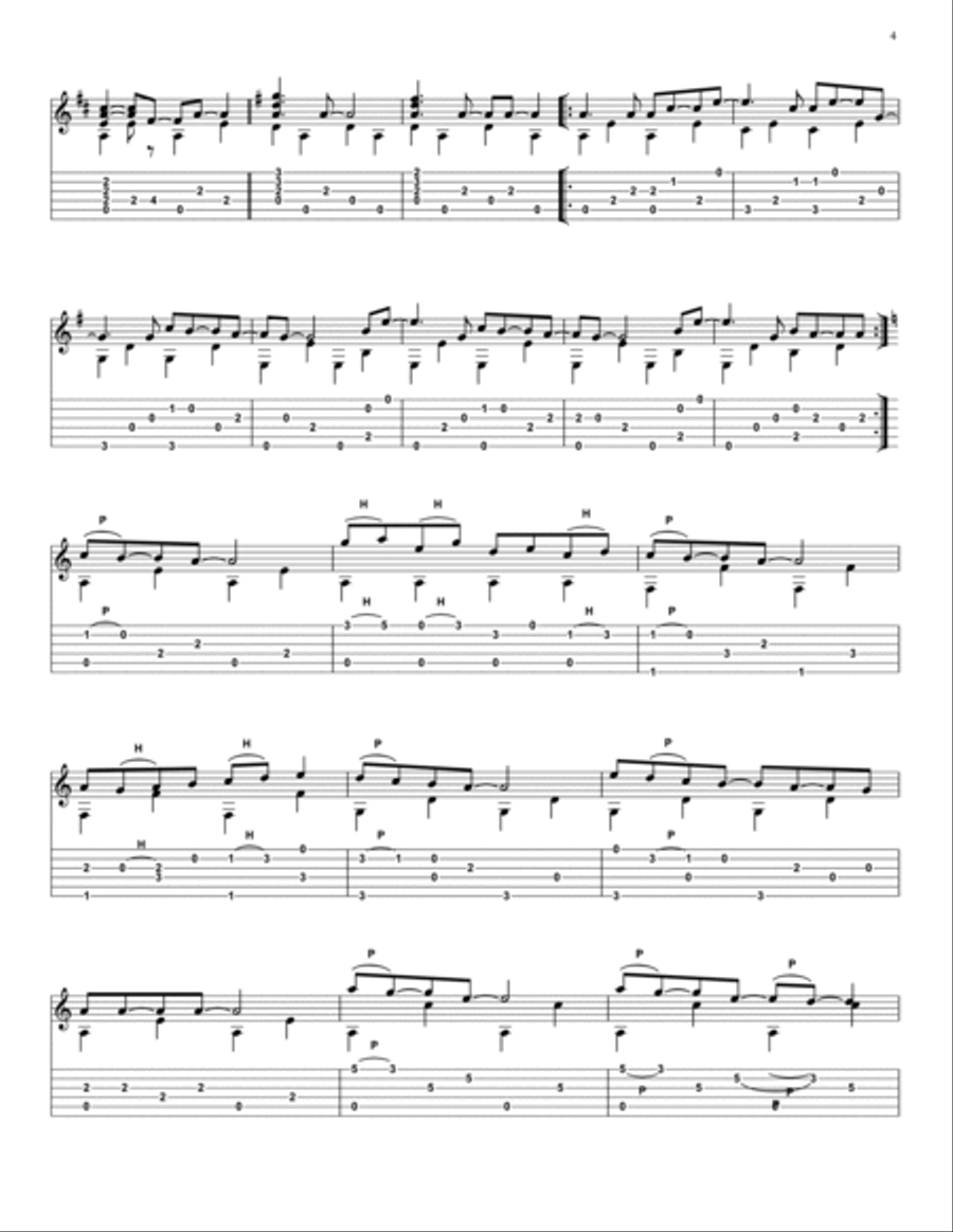 Outro in A minor (No.2) Part scores gallery preview page 4