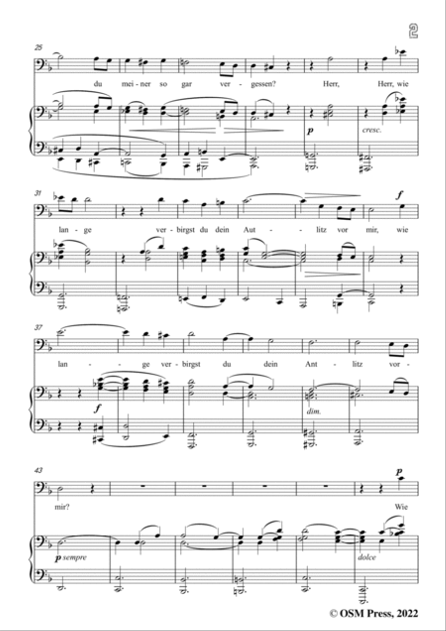 Jenner-Der 13,Psalm,in F Major,Op.9 No.1 Voice scores gallery preview page 3
