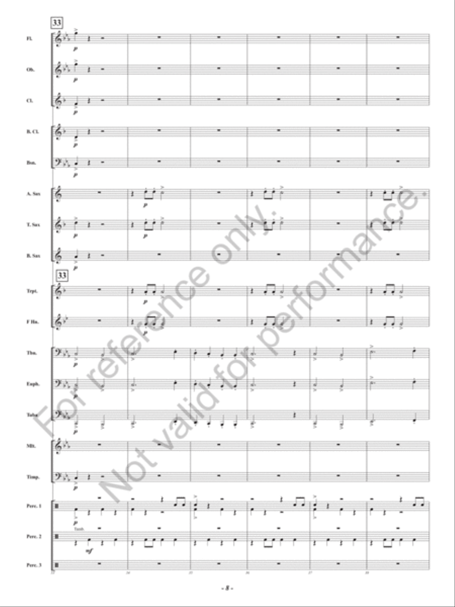 Dark Forest Dance Concert Band scores gallery preview page 9