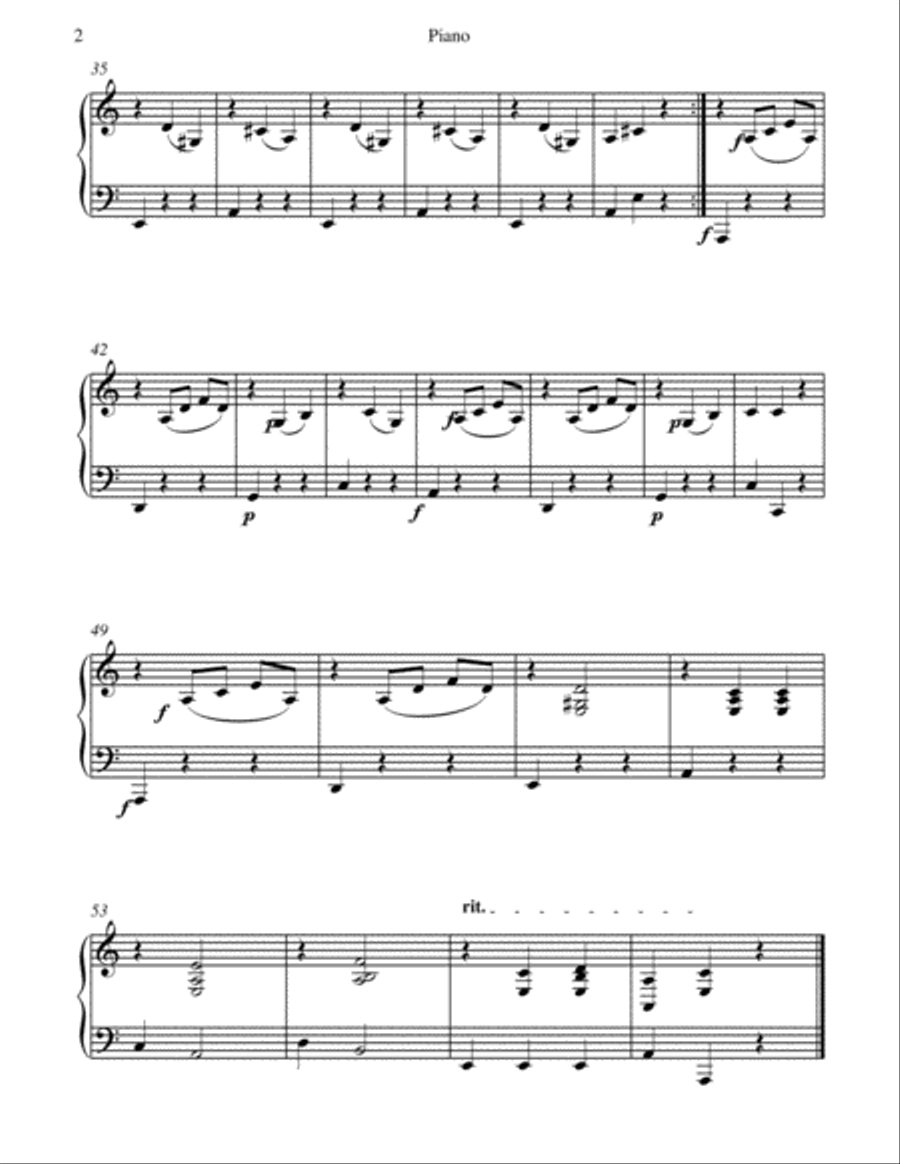 Waltz in A Minor (Chopin) - 2 Cellos and Piano - Chamber music String Duet scores gallery preview page 5