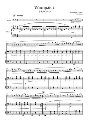 "Valse op.64-1" (Gdur) bassoon & piano