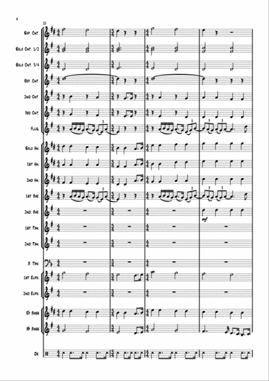 All You Need Is Love All You Need Is Love Brass Band scores gallery preview page 4