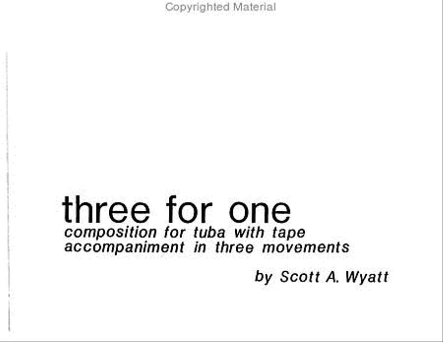 Three for One Three for One Tuba scores gallery preview page 2