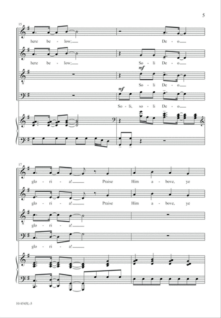 Soli Deo 4-Part scores gallery preview page 6