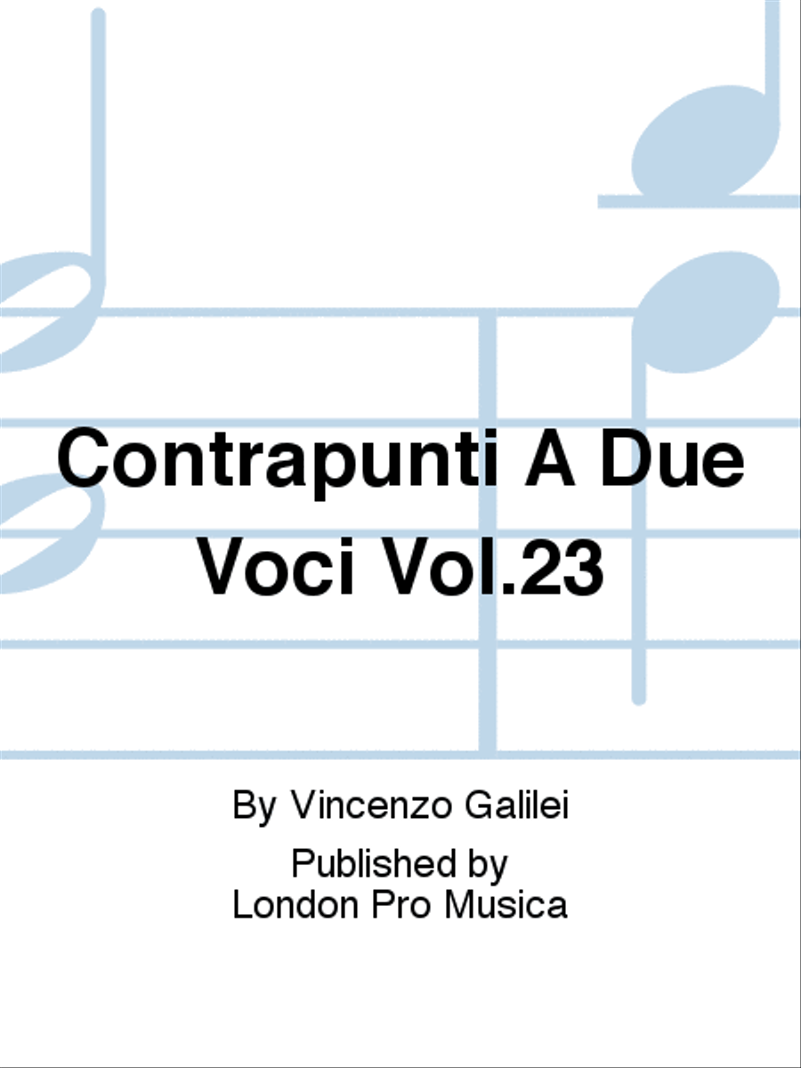 Contrapunti A Due Voci Vol.23 Vocal Duet scores gallery preview page 1