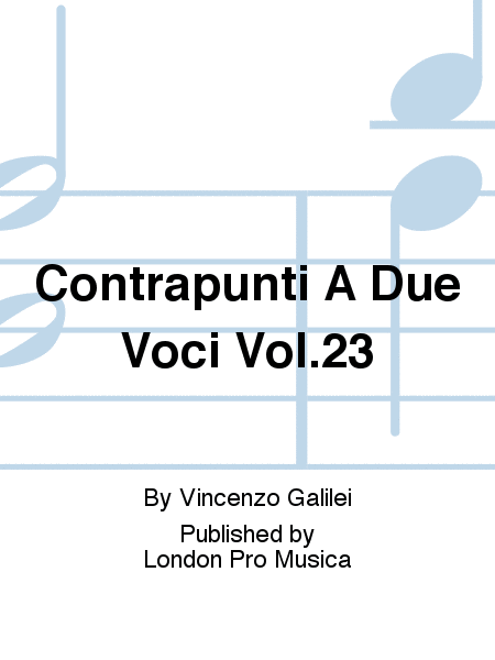 Contrapunti A Due Voci Vol.23