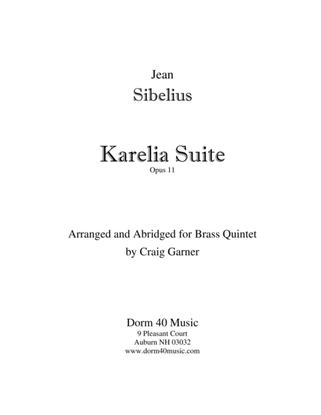 Karelia Suite, Op. 11 image number null