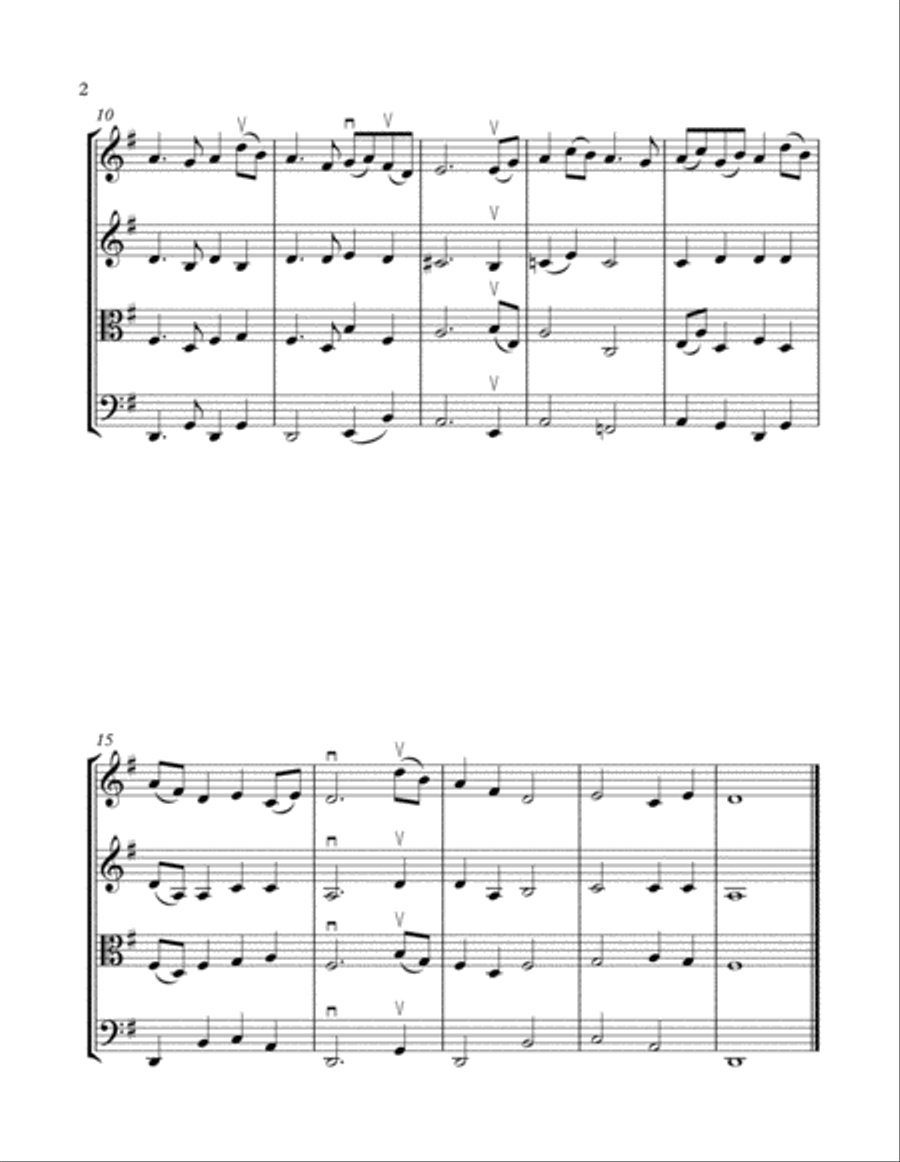 Pibroch (String Quartet) String Quartet scores gallery preview page 2