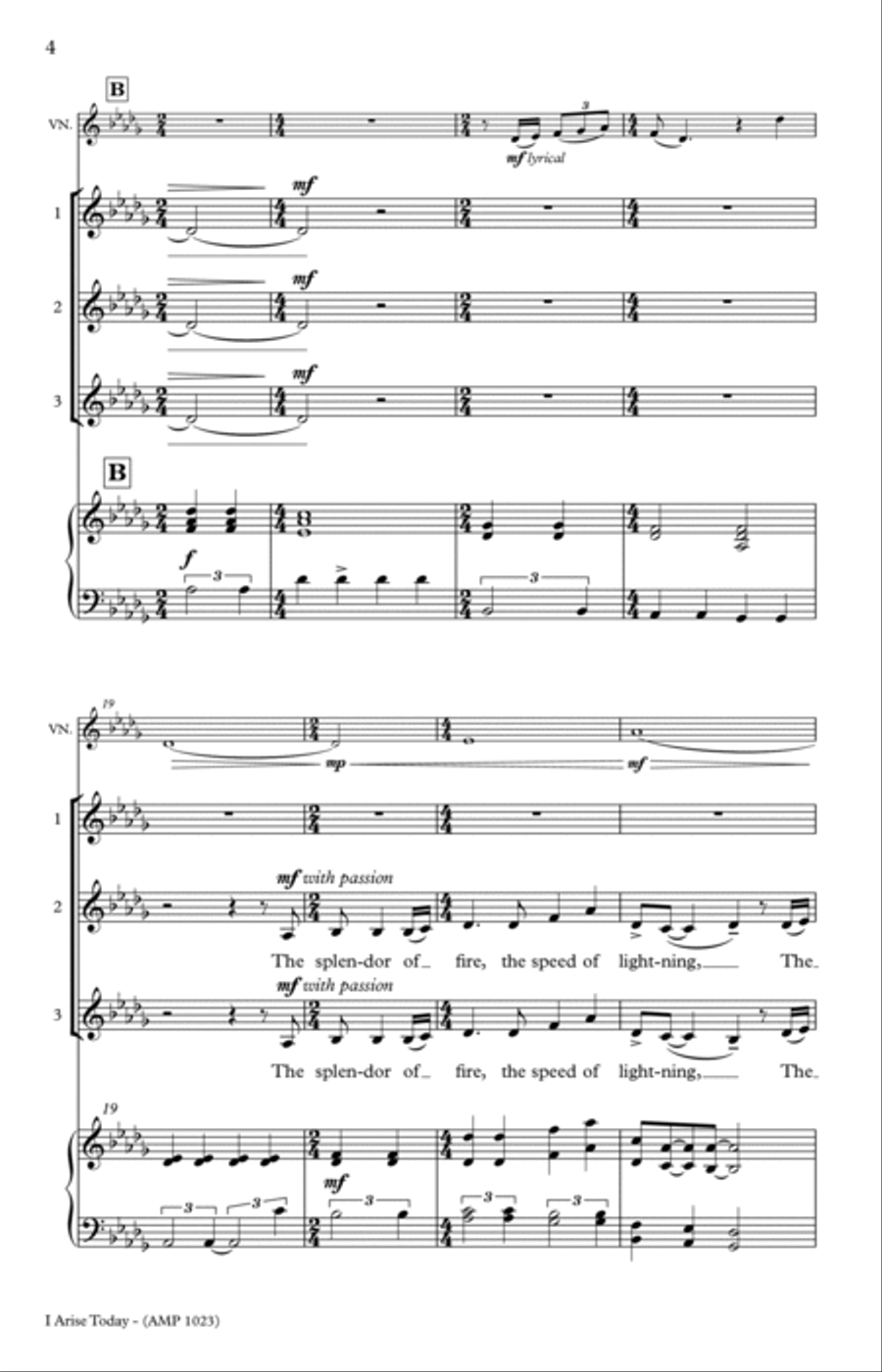 I Arise Today 3-Part scores gallery preview page 10
